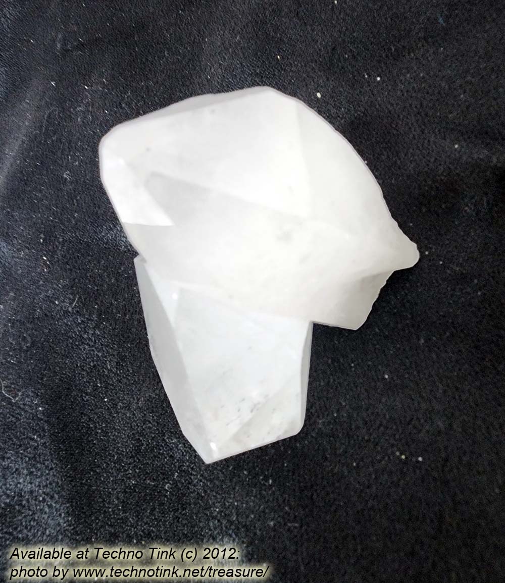 Quartz Crystal LG031 - Large Double Point Cluster 2x2x2 - Image 10