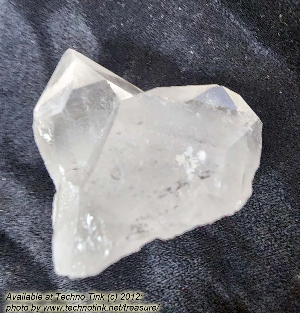 Quartz Crystal LG031 - Large Double Point Cluster 2x2x2 - Image 16