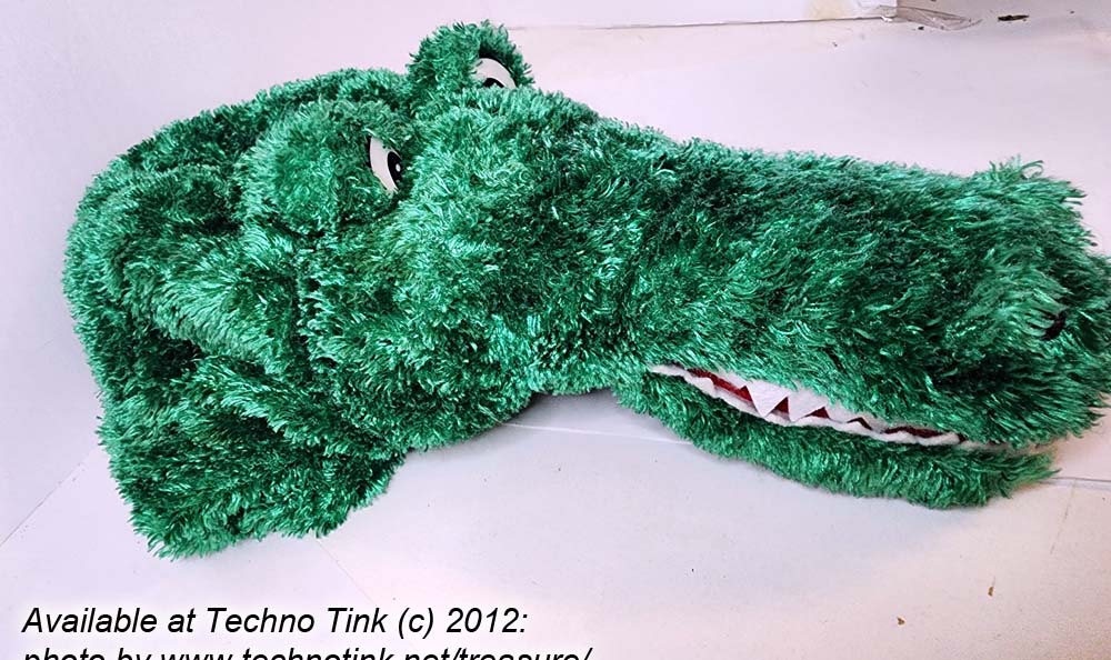 Green Alligator Chrisha Playful Plush Alligator Hat - Image 8