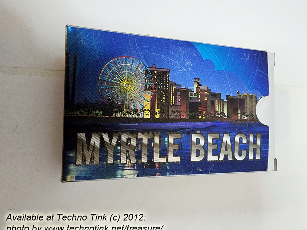 Myrtle Beach Waterproof Playing Cards - Silver speckled and hologram - Image 2