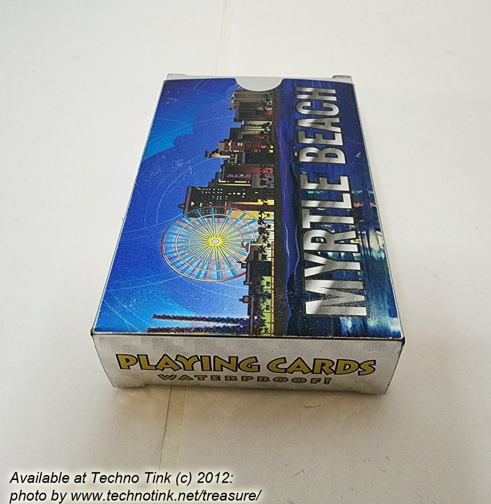 Myrtle Beach Waterproof Playing Cards - Silver speckled and hologram - Image 3