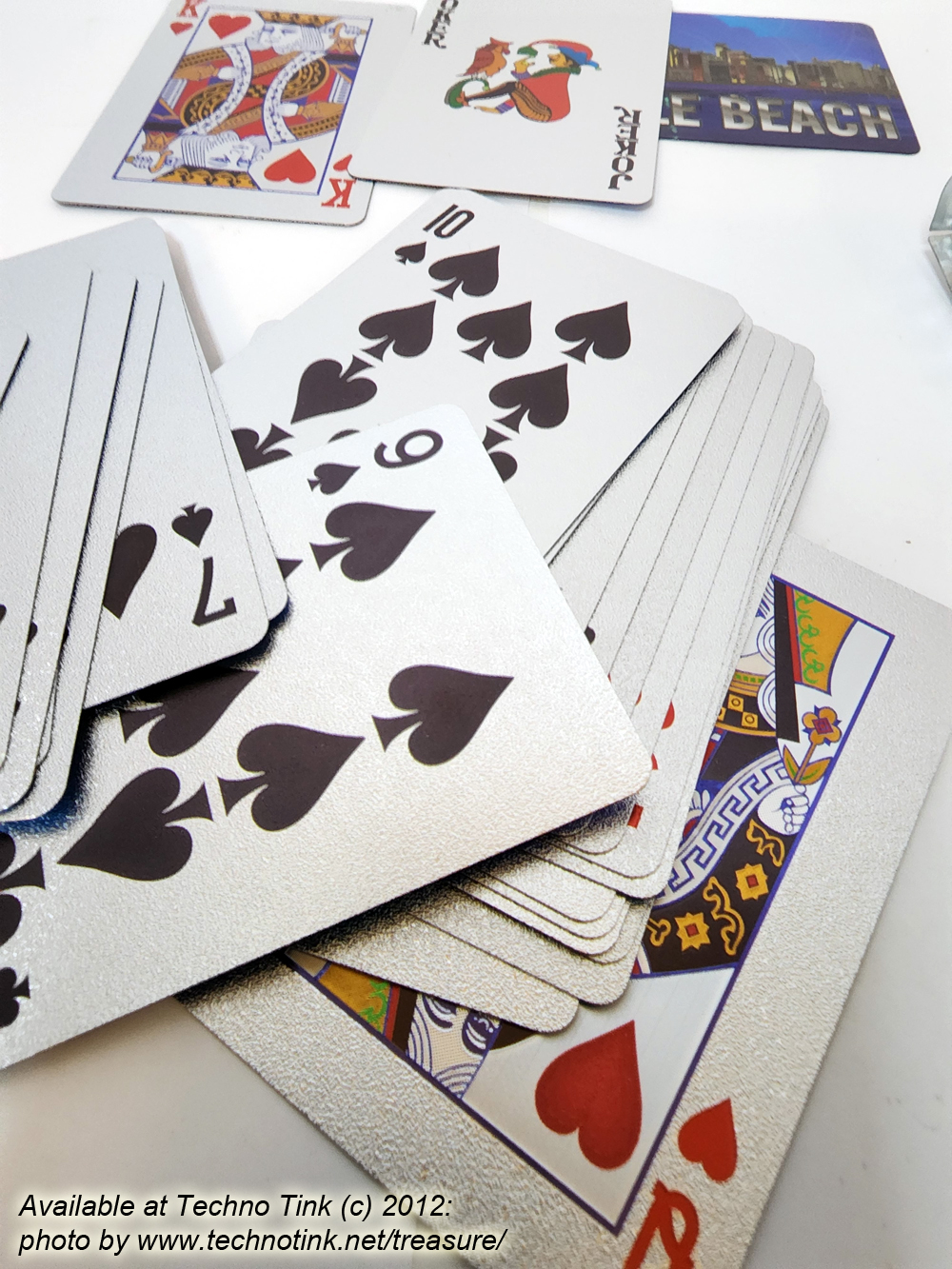Myrtle Beach Waterproof Playing Cards - Silver speckled and hologram - Image 8