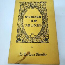 Curses in Verses by Dr Leo Louis Martello -paperback zine book 1971