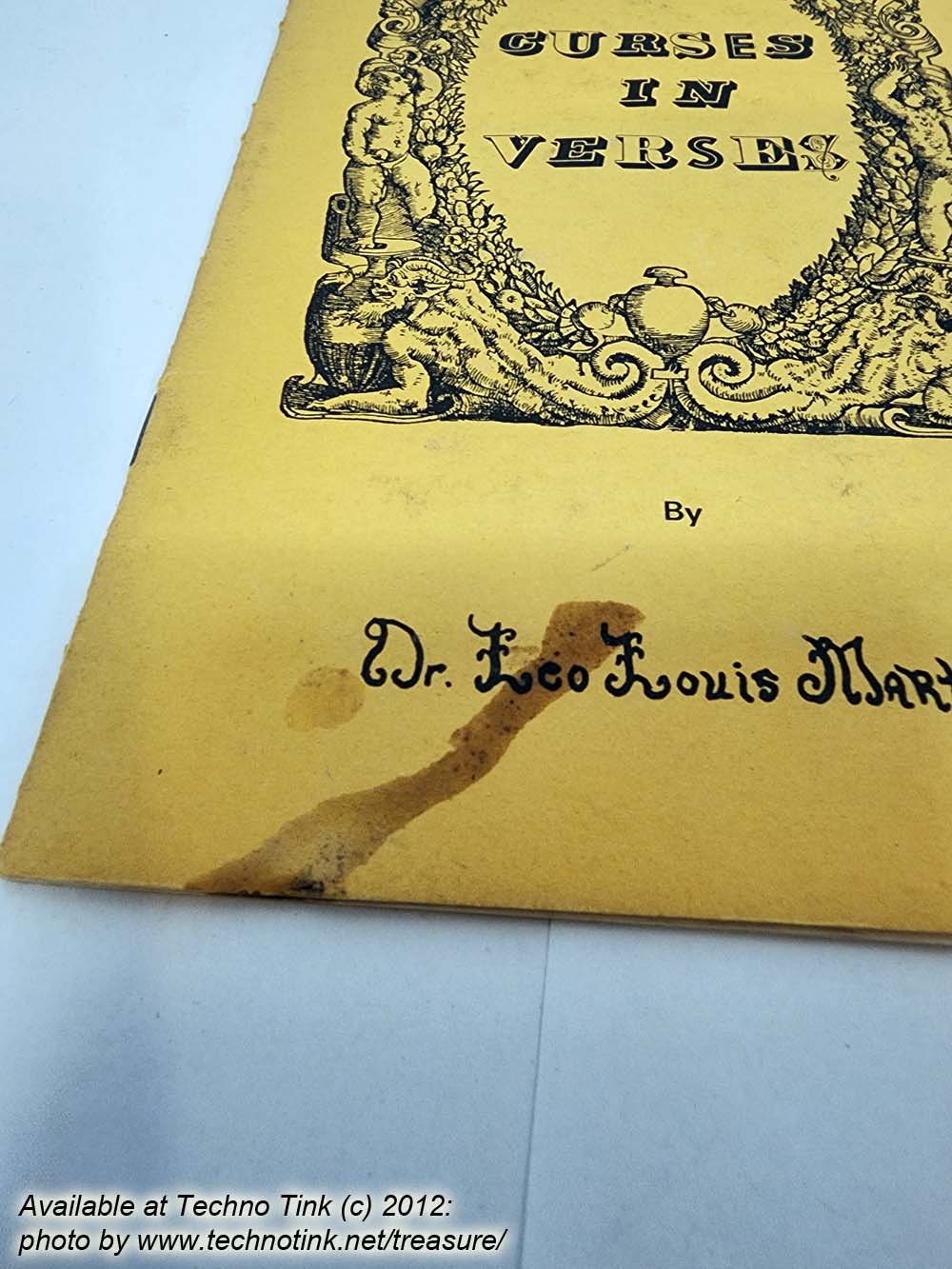 Curses in Verses by Dr Leo Louis Martello -paperback zine book 1971 - Image 4