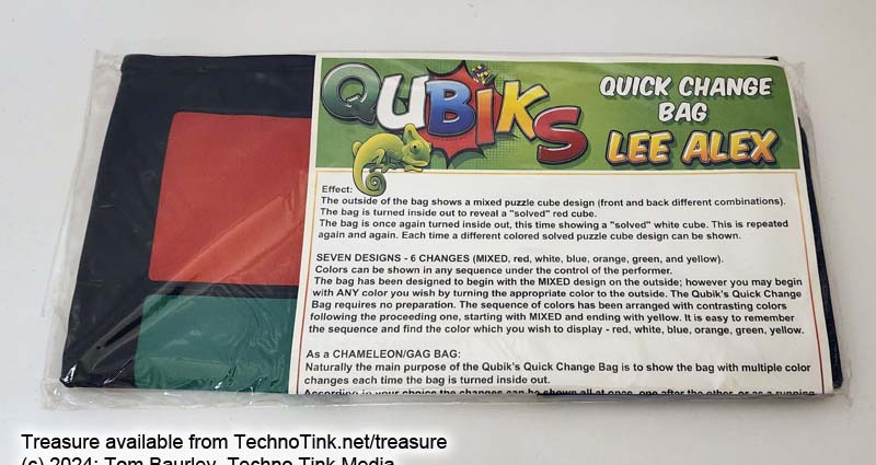Qubik's Quick Change Bag by Lee Alex