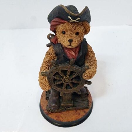 Teddy Bear Captain at Helm Figurine approx 5x3"