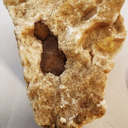 Pecos valley diamond quart cluster in Gypsum matrix 2x1.5x1