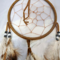 Dreamcatcher - Medium, Brown and white