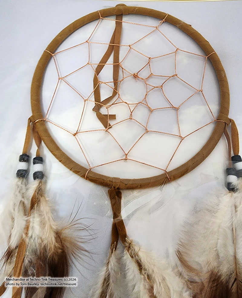 Dreamcatcher - Medium, Brown and white