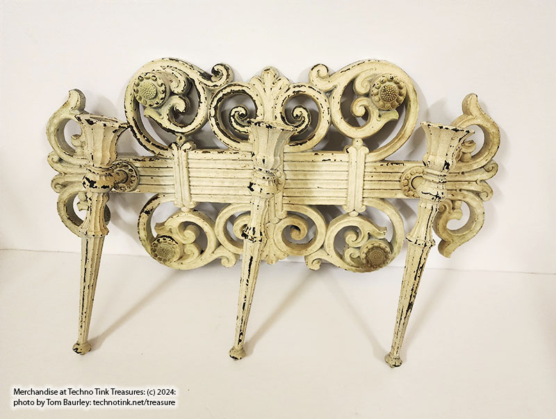 A White 3 candle holder wall hanging