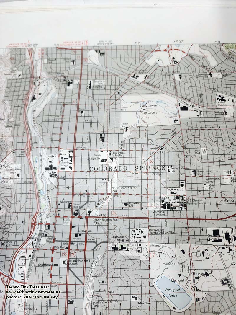 USGS Topographic Map Colorado Springs CO - 1961 revised 1994 - Image 6