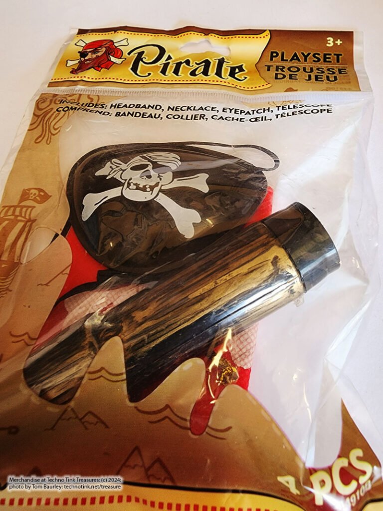 44910B - Pirate Playset: Headband, Necklace, Eyepatch, Telescope