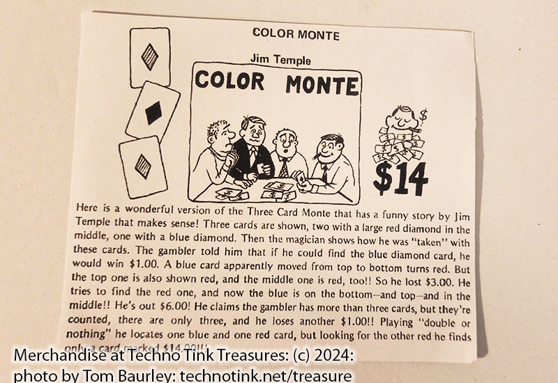 Color Monte Card Trick by Jim Temple with CD/LIKE NEW - Image 3