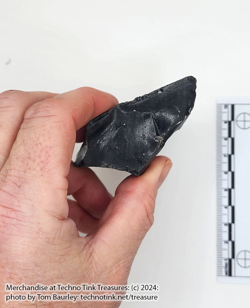 Medium chunk of Midnight lace Obsidian from Glass Butte 3.4x3x1 (OBS001) - Image 4