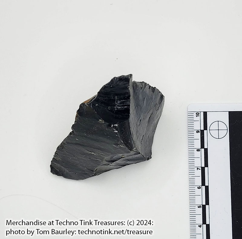 Medium chunk of Midnight lace Obsidian from Glass Butte 3.4x3x1 (OBS001) - Image 5