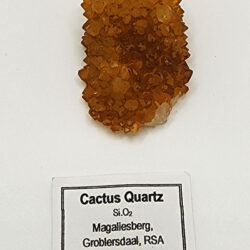 yellow-orange Medium Cactus Quartz Crystal 1.5x1x1 Magalesberg Groblensdaal RSA