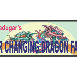 Color Changing Dragon Fan 5"