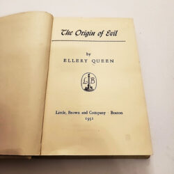 The Origin of Evil by Ellery Queen 1951 Hard Cover
