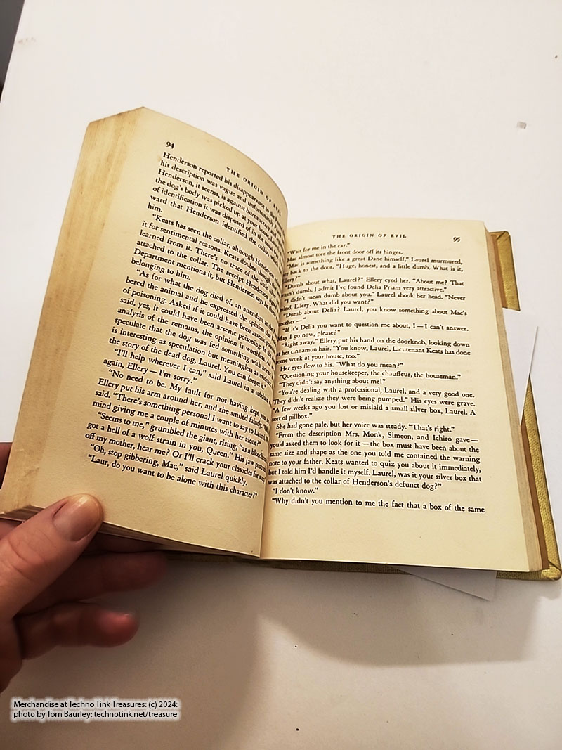 The Origin of Evil by Ellery Queen 1951 Hard Cover - Image 23