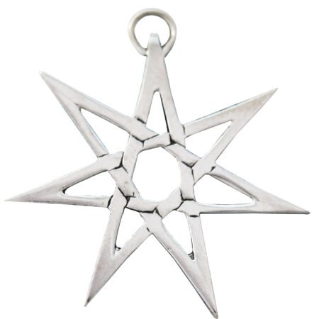 HEPTAGRAM FOR PROTECTION FROM HIDDEN DANGER (silver plated)