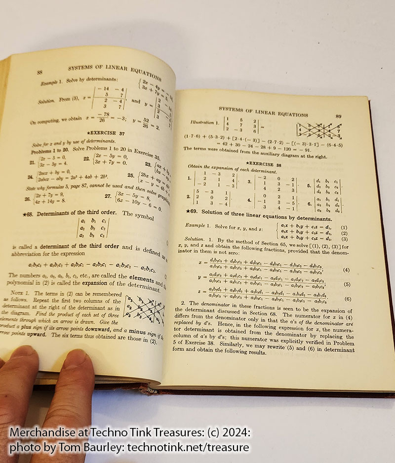 Introduction to College Algebra by Willliam L Hart 1937 HC - Image 8