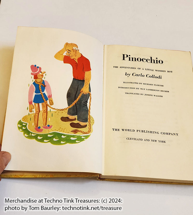 Pinocchio by Carlo Collodi (Out of Print 1946)
