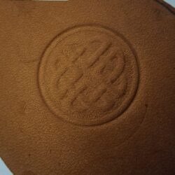 Leather Keychain with twisted metal loop: Celtic Circle or Thors hammer