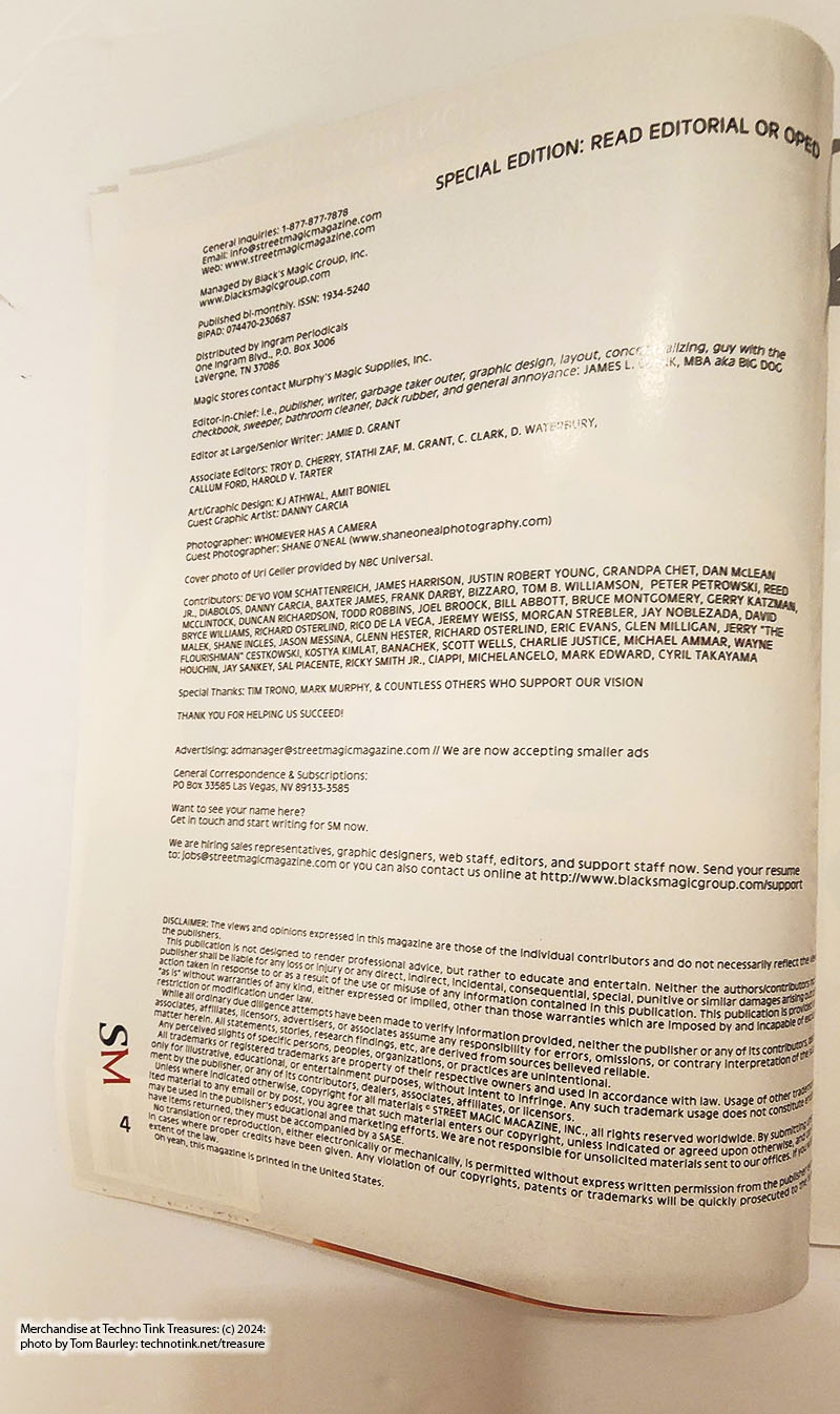Street Magic Magazine December 07/January 08 Issue by Black's Magic - Image 9