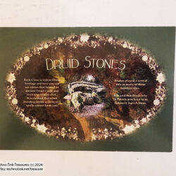 Druid Stones Postcard from Blarney Castle