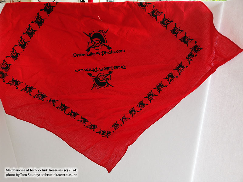 Black Dress Like a Pirate Skull and Sword Red Scarf - Image 10