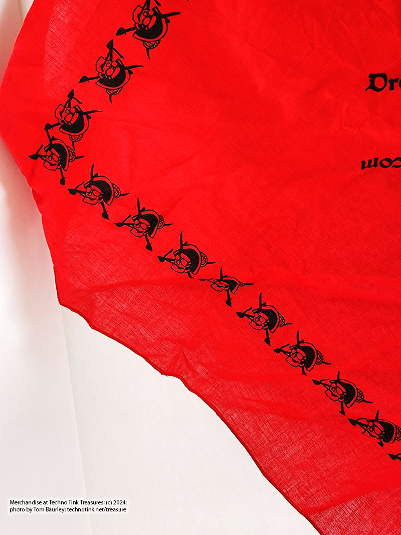 Black Dress Like a Pirate Skull and Sword Red Scarf - Image 12