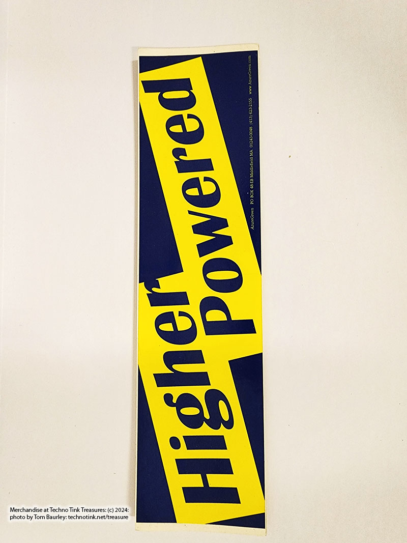 Higher Powered Bumper sticker (Blue background) - Image 2