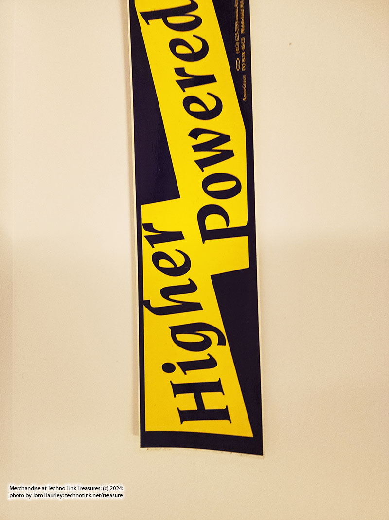 Higher Powered Bumper sticker (Blue background) - Image 3