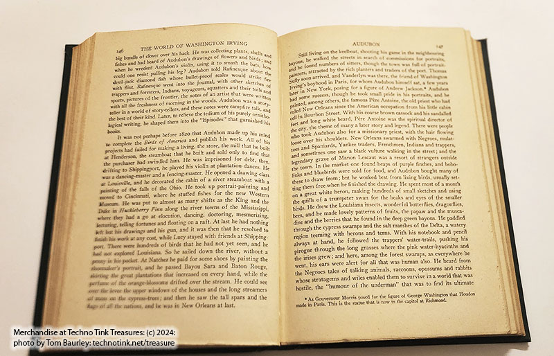 The World of Washington Irving by Van Wick Brooks 1944 Rare Cloth Bound Hardcover - Image 8