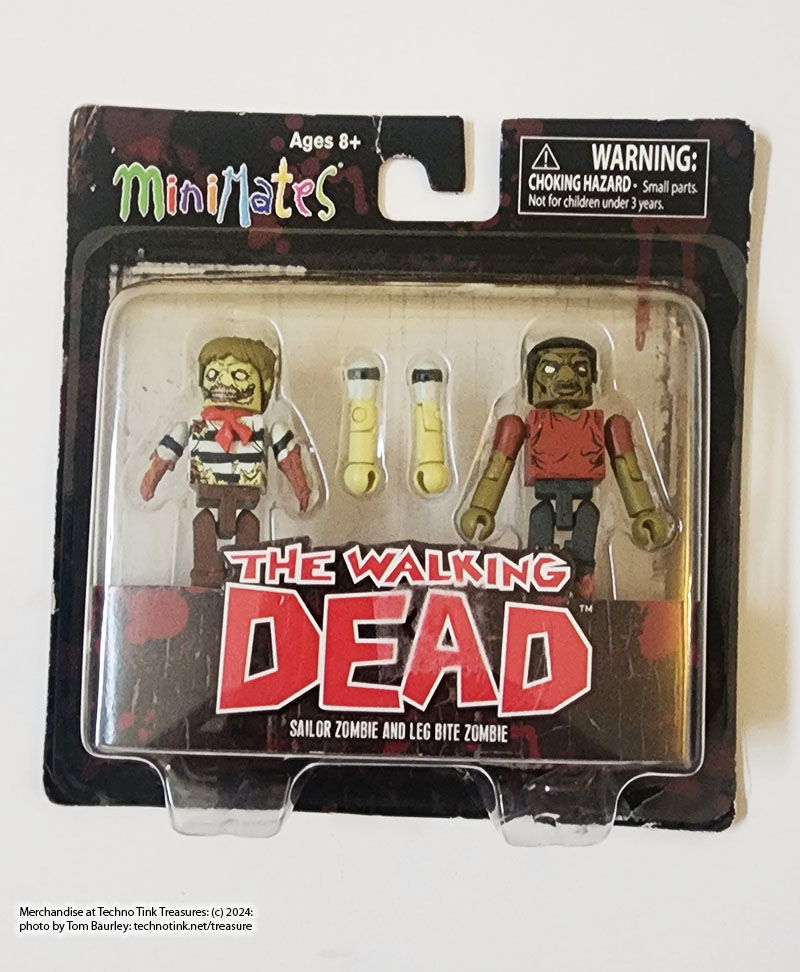 Mini Mates Walking Dead Figurines: Sailor Zombie / Leg Bite Zombie