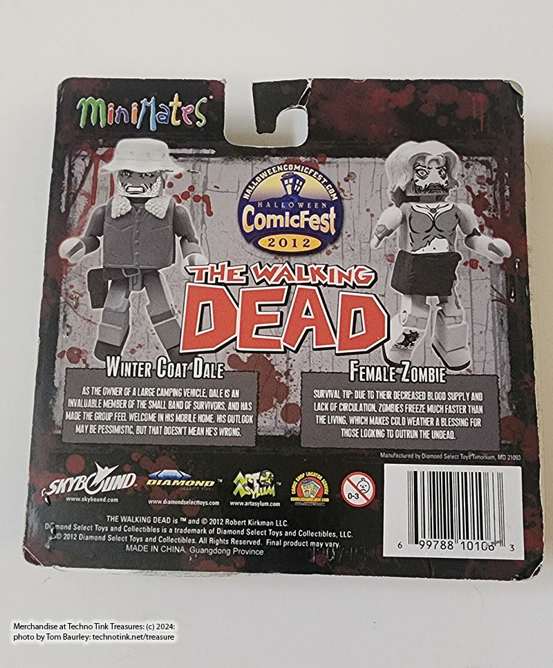 The Walking Dead Minimates Comic Fest 2012 Winter Coat Dale and Female Zombie - Image 6