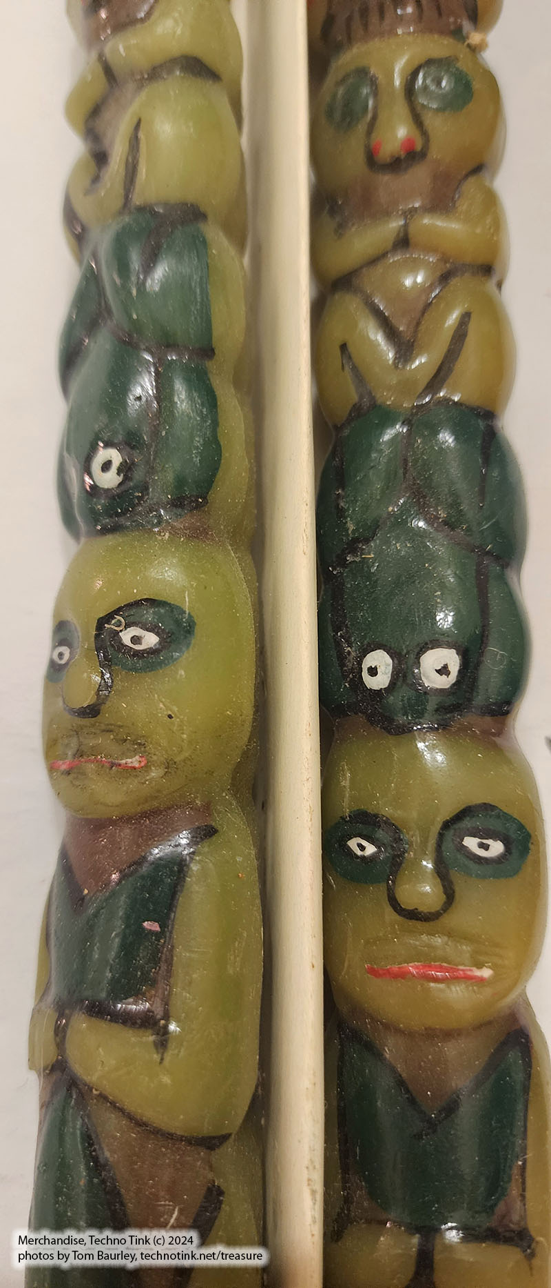 Pair of 12" Alaska Totem Pole Candlesticks - Image 6