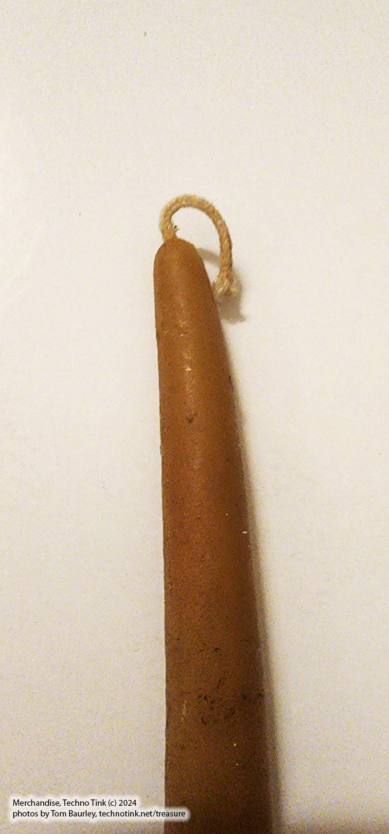 Taper/Candlestick: Beeswax, Natural. hand-made - single or pair candlestick: 8-9" - Image 4