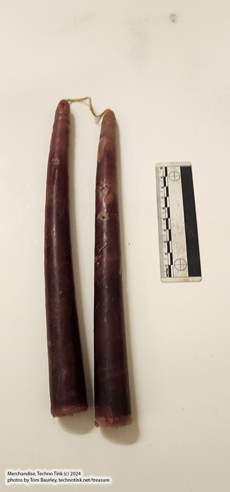 Taper/Candlestick: Beeswax, Natural. hand-made - single or pair candlestick: 8-9" - Image 11