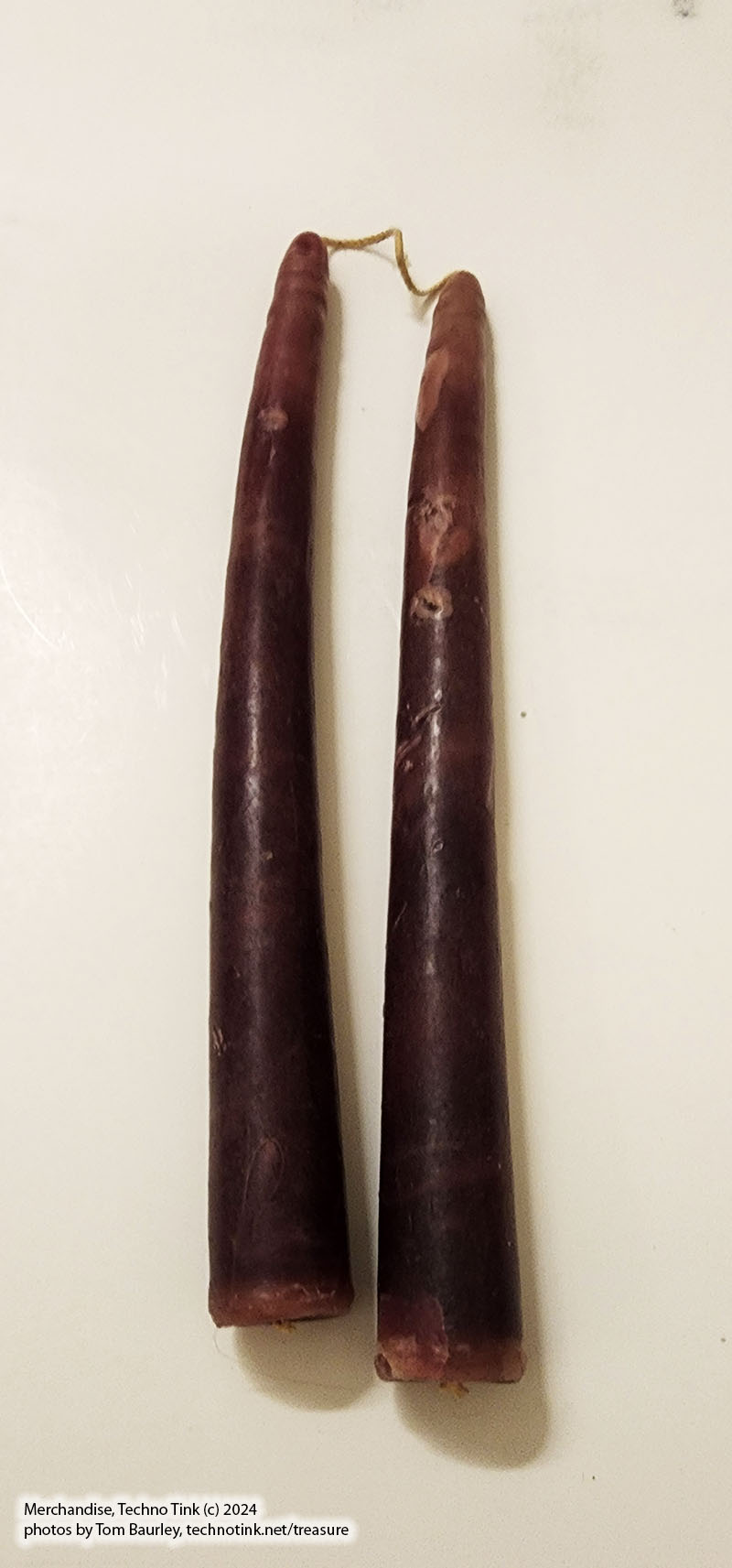 Taper/Candlestick: Beeswax, Natural. hand-made - single or pair candlestick: 8-9" - Image 12