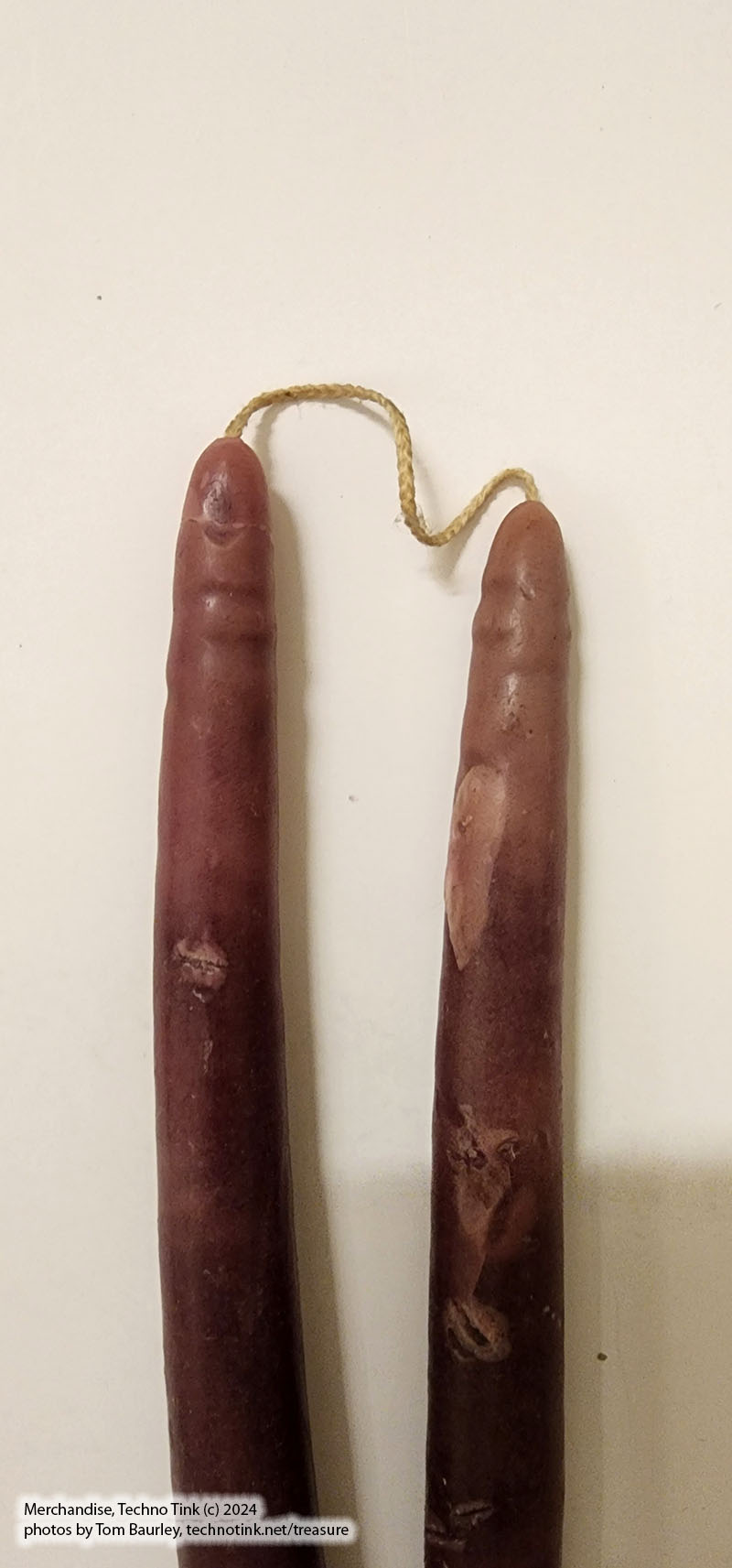Taper/Candlestick: Beeswax, Natural. hand-made - single or pair candlestick: 8-9" - Image 14
