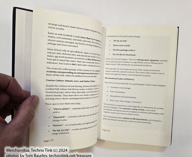 A Techno Tinker Guide to Gig Work: A Corporate Anthropology Field Manual by Thomas Baurley. Hardcover 2025. - Image 10