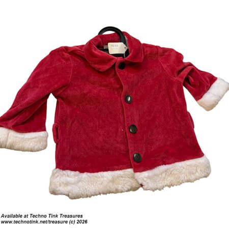 Authentic Baby red Santa-style jacket, size 9–12 months