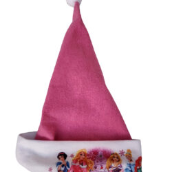 Santa: Pink Disney Princess Kids Santa Hat