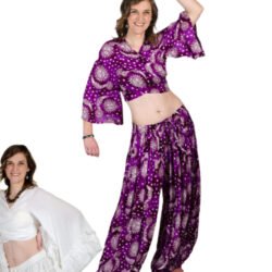 Pant & Halter Set - Rayon Celestial Print halter set