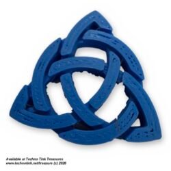 Celtic Triquetra Trinity Knot 3D Printed - Blue, Gold, Silver, Glow in the Dark