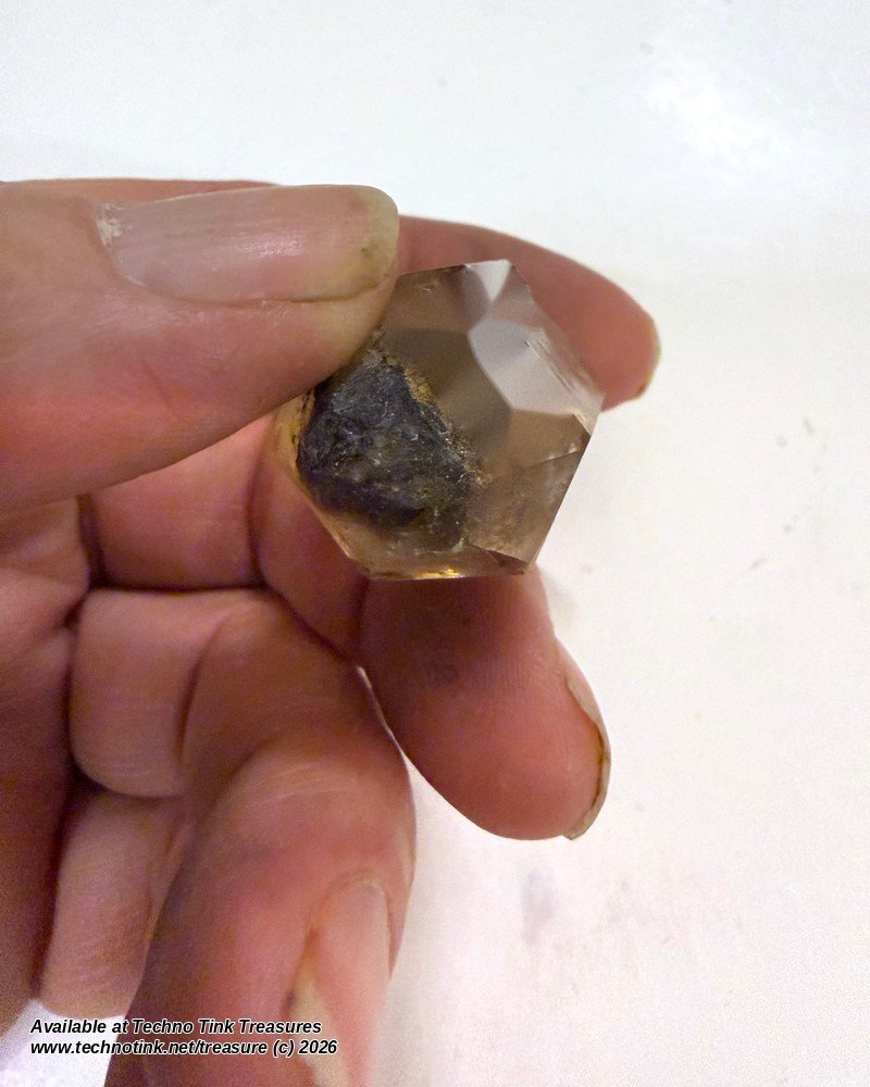 CITRINE: Natural smoky citrine crystal point, Hallelujah Junction NV (Crystal Tips Mine) - Image 7