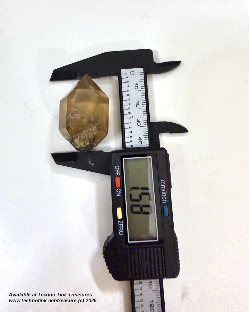 CITRINE: Natural smoky citrine crystal point, Hallelujah Junction NV (Crystal Tips Mine) - Image 8
