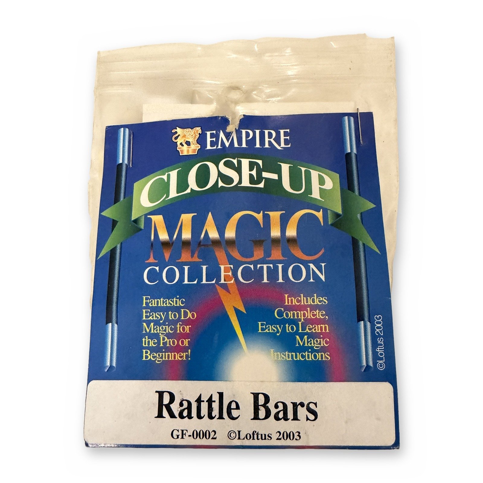 Rattle Bars GF-0002 Close-Up Magic Trick Loftus 2003 (Good)