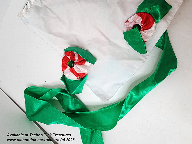 Apron - Peppermint Elf Green White Used - Image 12